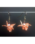 Origami cranes earings
