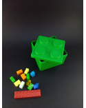 Bento box tipo Lego pequeña verde