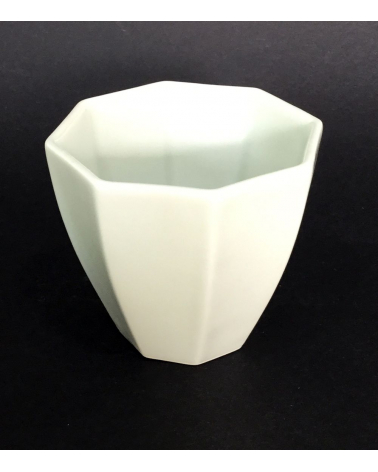 Vaso de porcelana octogonal