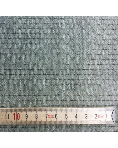 Japanese fabric Arcadian check in moss green