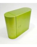 Bento box compact in metal green