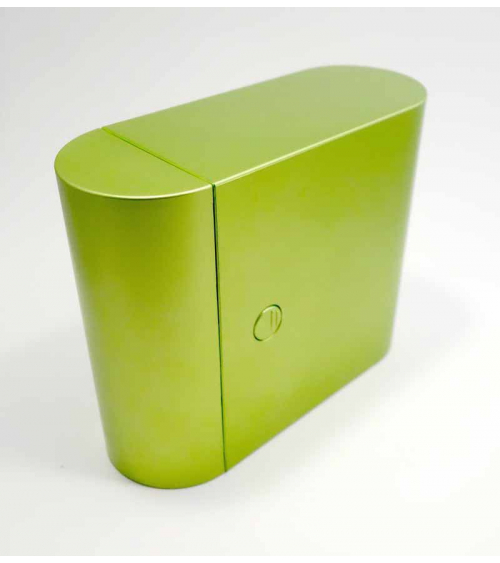 Bento box (Lunch box) compacta verde metalizada