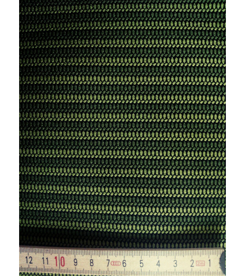 Green stripes patterned japanese brocade