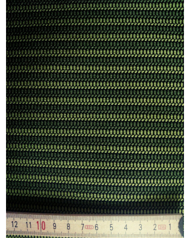 Green stripes patterned japanese brocade