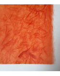 Reddish orange Unryu paper