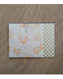 Kit papel origami 3+3 hojas. Hojas de arce. 7,5x7,5cm.