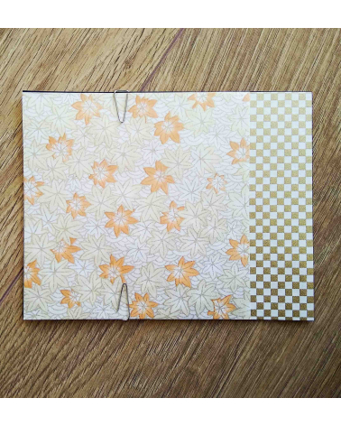 Origami paper kit. Maple leaves. 2+2 pieces 13x13cm.