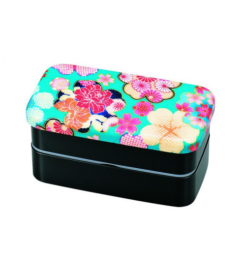 Bento box (Lunch box) yuzen azul