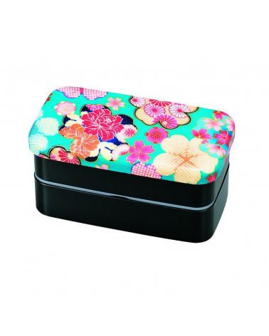 Bento box (Lunch box) yuzen azul