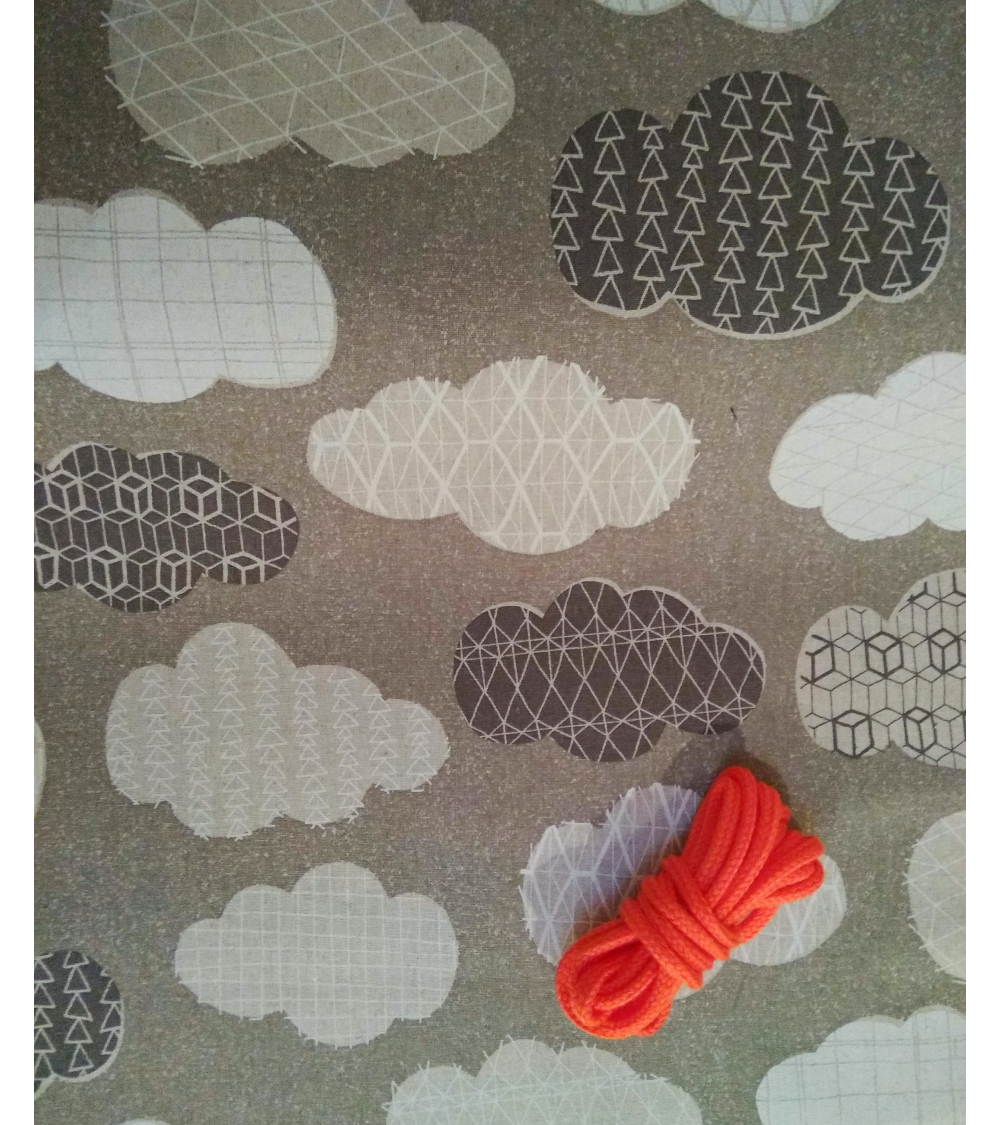 Japanese fabric. Cloudy morning.