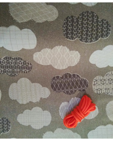 Japanese fabric. Cloudy morning.