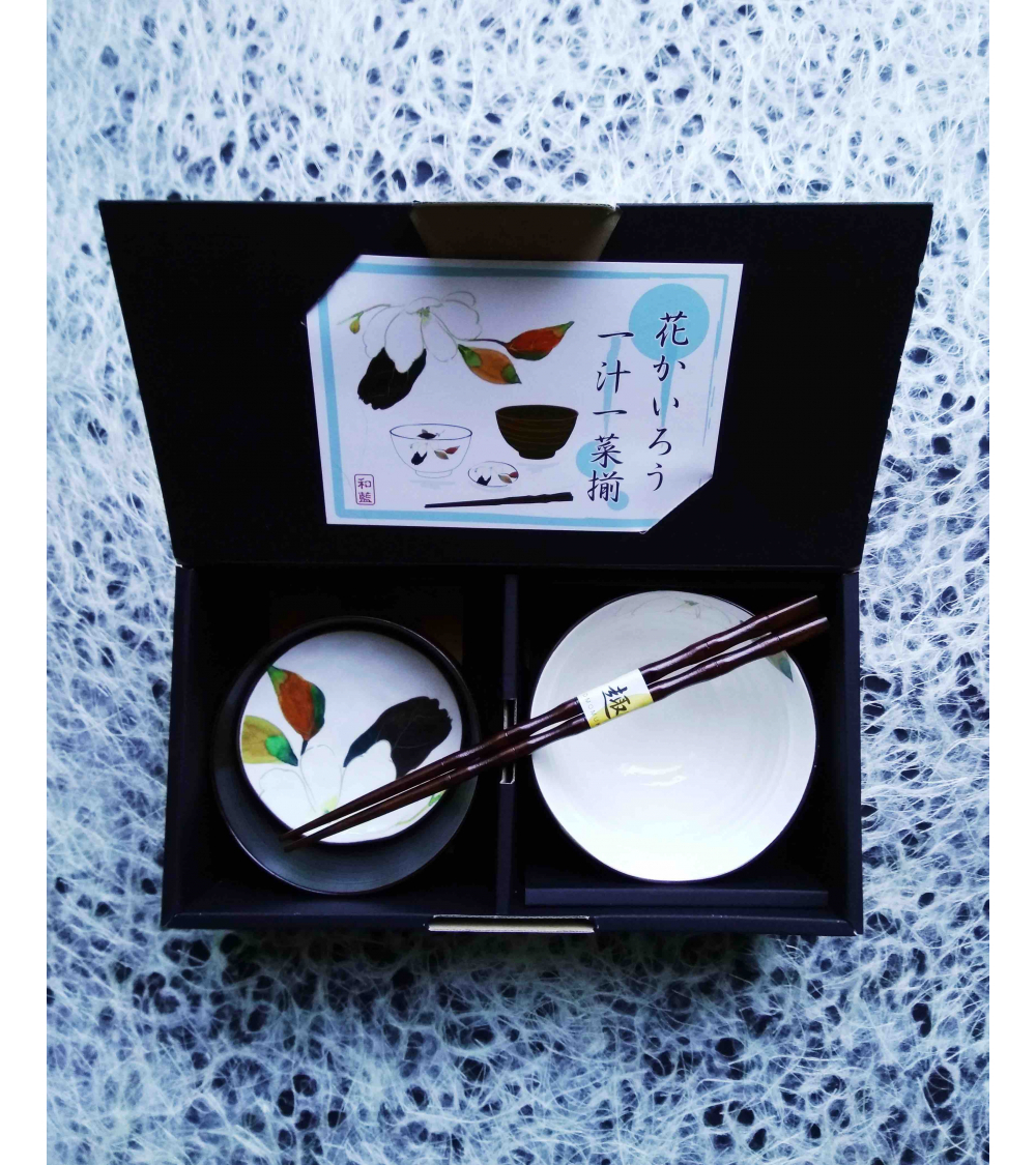 Individual Japanese dinner set 'Magnolia'