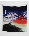 Furoshiki. \'The Red Fuji\' (68cm x 68cm)
