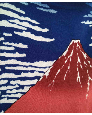 Furoshiki. 'The Red Fuji' (68cm x 68cm)