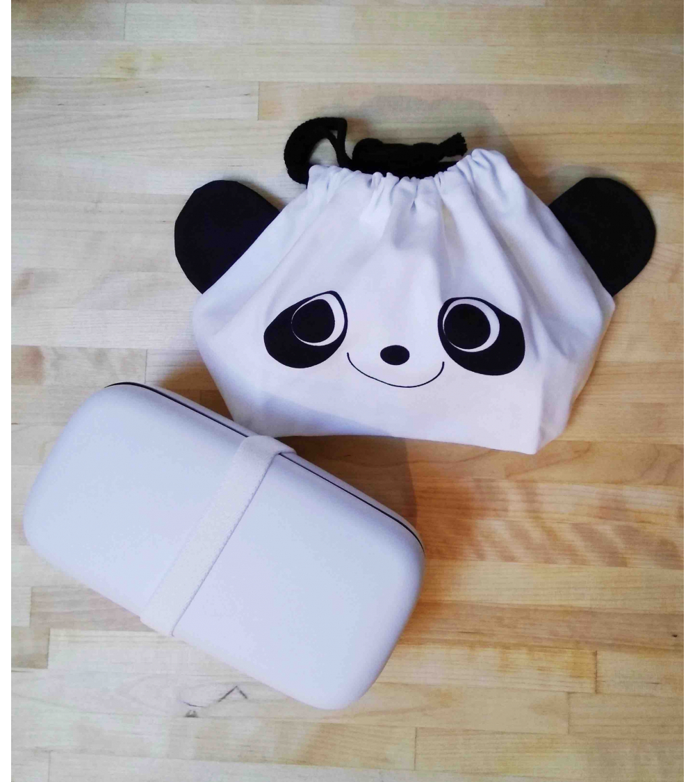 Bento box y bolsa "Panda"