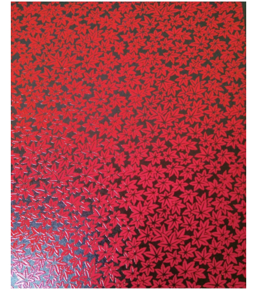 Lacquered chiyogami paper 'kaede'