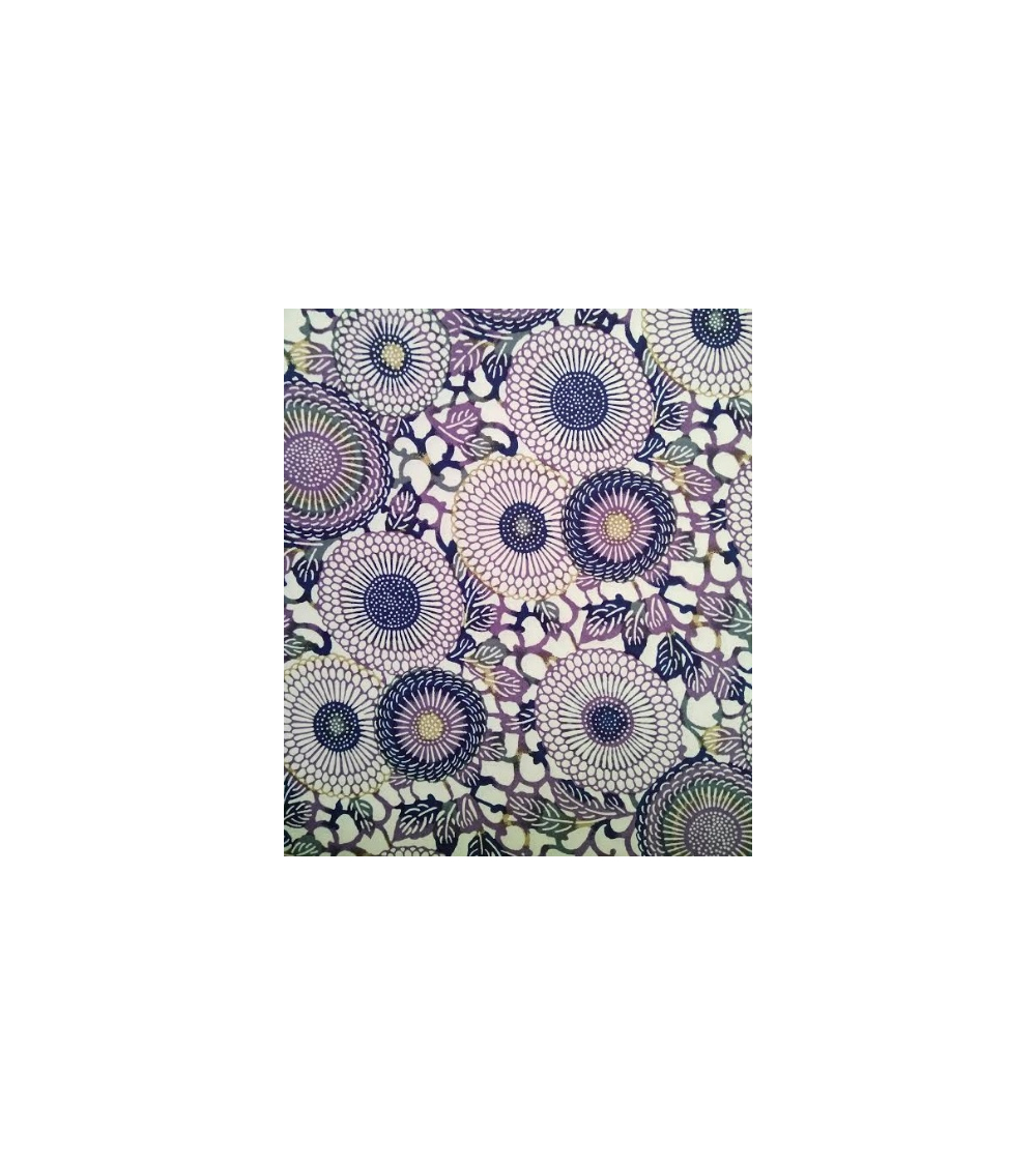 Papel washi chiyogami arabesco en tonos violáceos