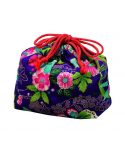 Purple yuzen bag medium size