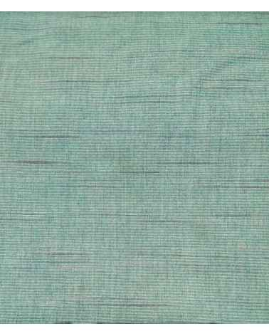 Yarn dyed fabric. Bluish stripes.