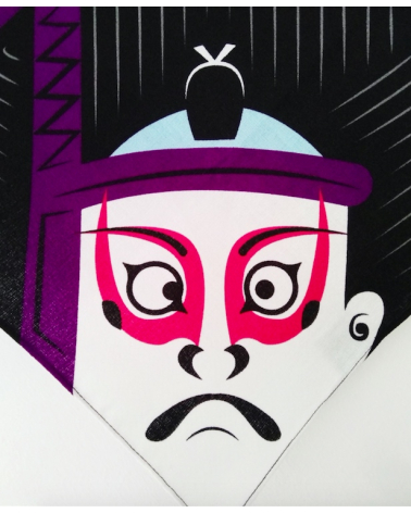 Furoshiki Kabuki (48 cm x 48 cm).