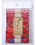 Set of 7 chirimen Japanese fabric rolls