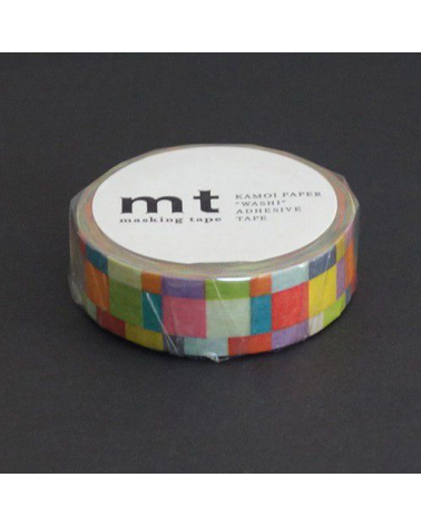 Washi tape (masking tape) mosaic bright