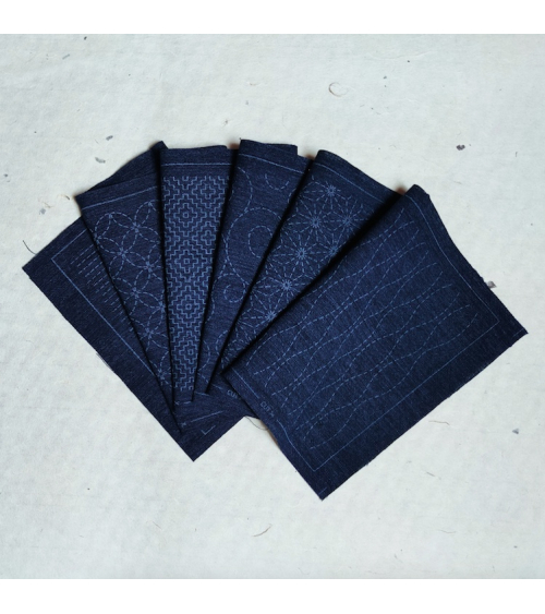 Kit de iniciación sashiko (bordado japonés).