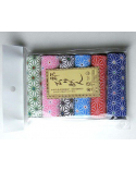 Set of 6 chirimen rolls with traditional motifs