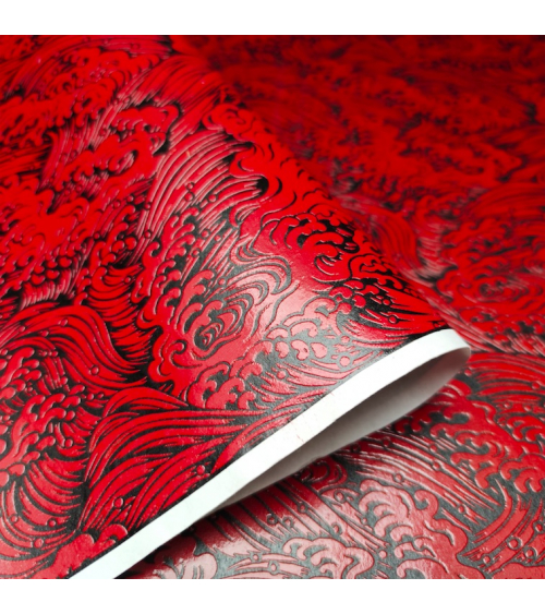 Lacquered chiyogami paper 'Nami' (waves)