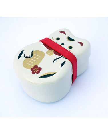 Bento box (Lunch box) neko blanco