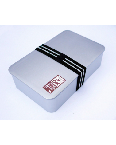 Bento box (Lunch box) silver book