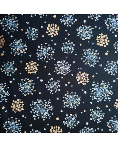 Light Oxford fabric "Golden Bouquets".