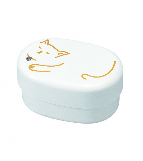Bento box (Lunch box) gato dormido blanco