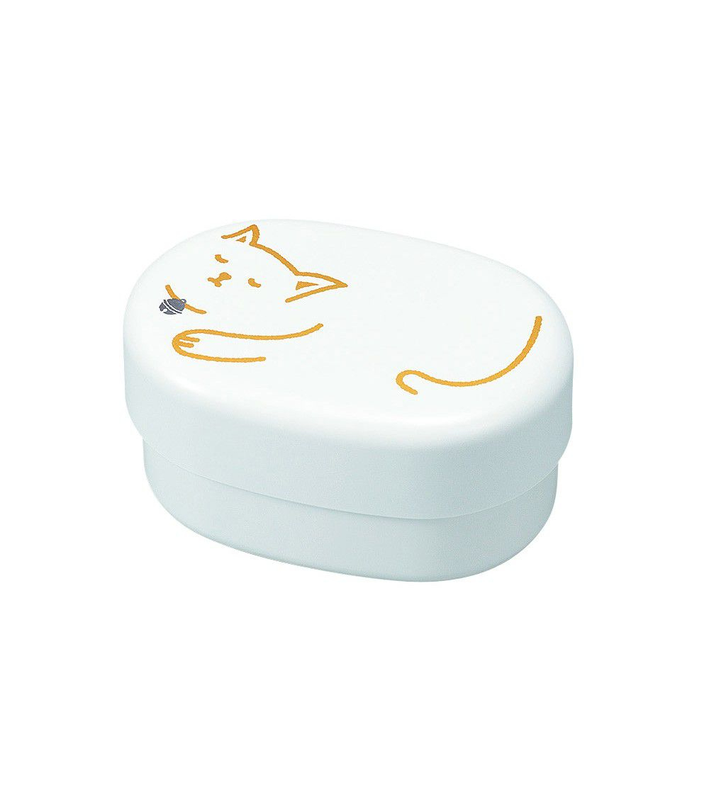 Bento box (Lunch box) gato dormido blanco