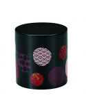 Tea Pot with black Japanese motifs