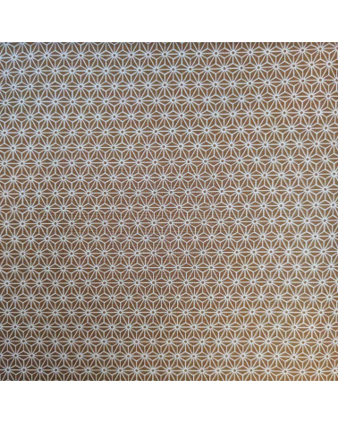 Japanese fabric. Asanoha in ochre.
