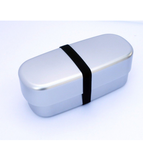 Bento box (Lunch box) silver alargada