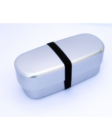 Bento box (Lunch box) silver alargada