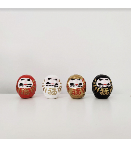 Amuleto daruma 4,5 cm en rojo.