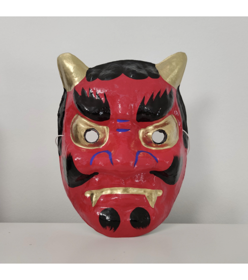 Máscara de Oni roja para Setsubun