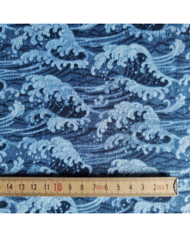 Japanese dobby fabric "nami denim".