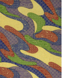 Papel washi decorado motivos tradicionales fondo multicolor