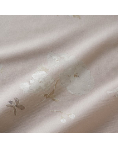 Tela NANI IRO "New Morning" en algodón-seda en rosa empolvado