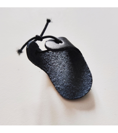 Leather thimble for sashiko (Japanese embroidery)