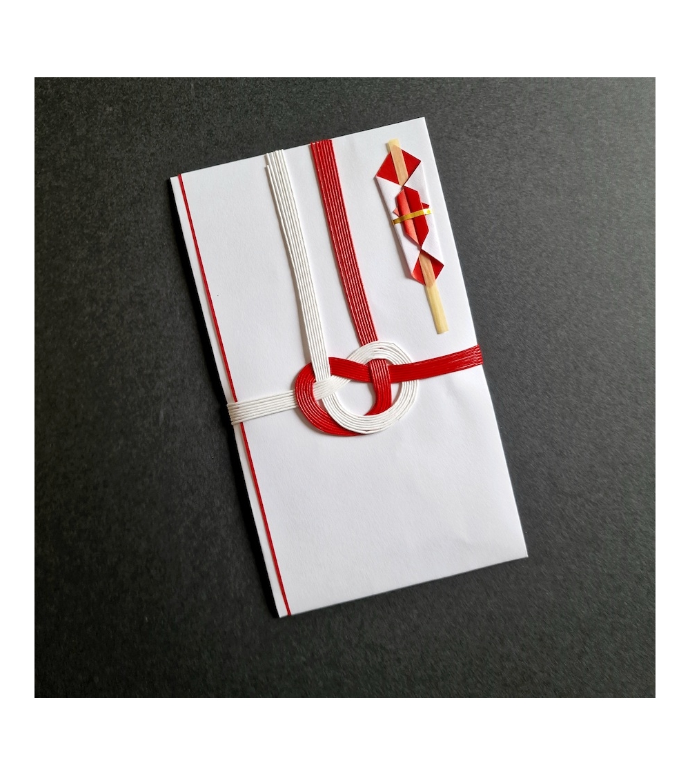 Noshibukuro. Japanese gift envelope with mizuhiki knot.