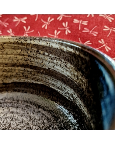 Japanese matcha tea bowl (chawan) 'Stroke'.