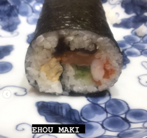 Ehoumaki de Sake-ria en Madrid disponible en setsubun